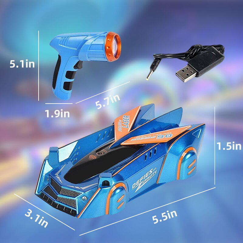 Infrared Ray Light Chasing Wall Climbing Stunt Car - wonderfulandamazingstuff