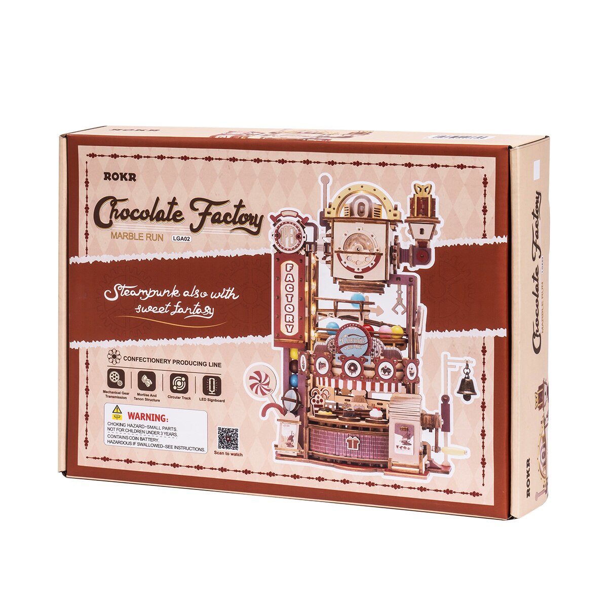 Marble Chocolate Factory 3D Wooden Puzzle - wonderfulandamazingstuff