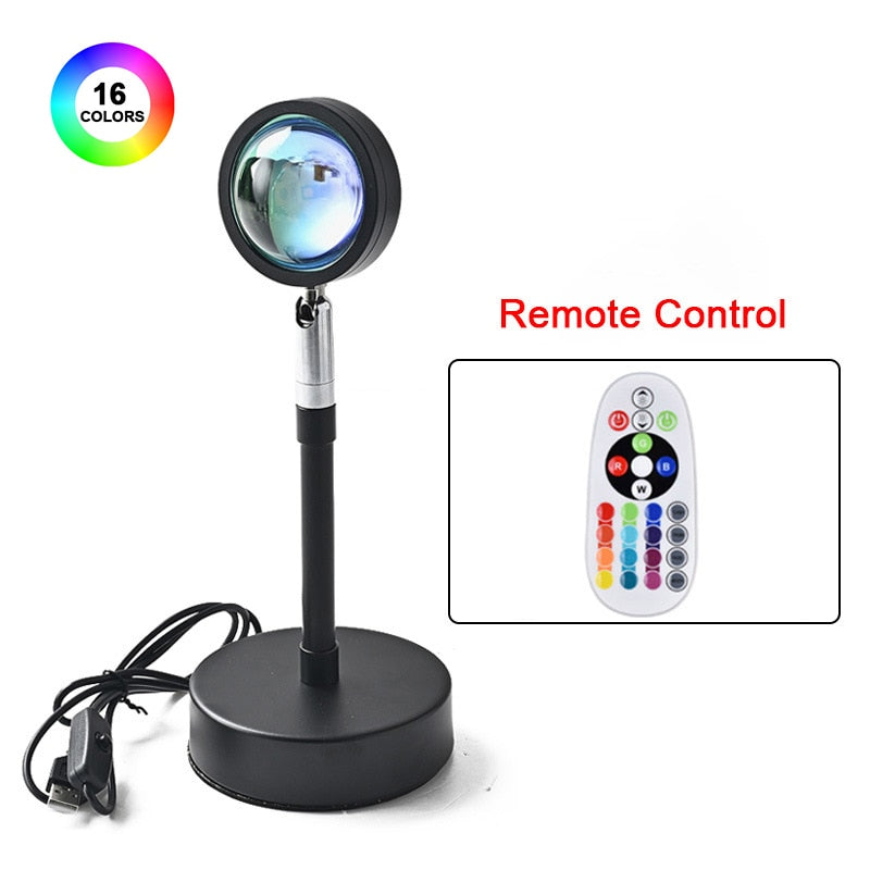 Sunset Rainbow Lamp WiFi RGB Remote Control - wonderfulandamazingstuff