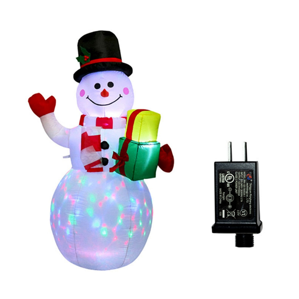 LED Christmas Inflatable Snowman & Santa Claus Decorations - wonderfulandamazingstuff