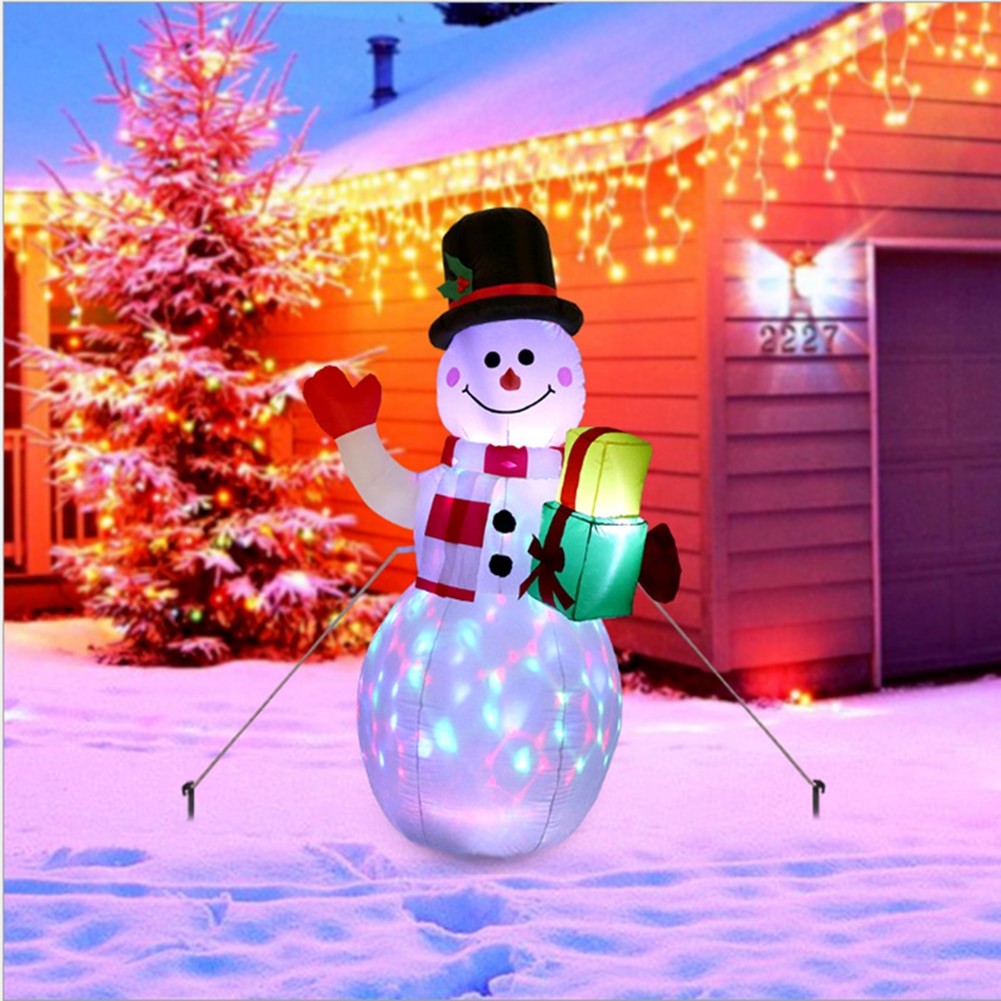 LED Christmas Inflatable Snowman & Santa Claus Decorations - wonderfulandamazingstuff