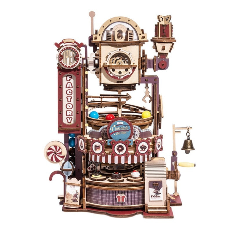 Marble Chocolate Factory 3D Wooden Puzzle - wonderfulandamazingstuff