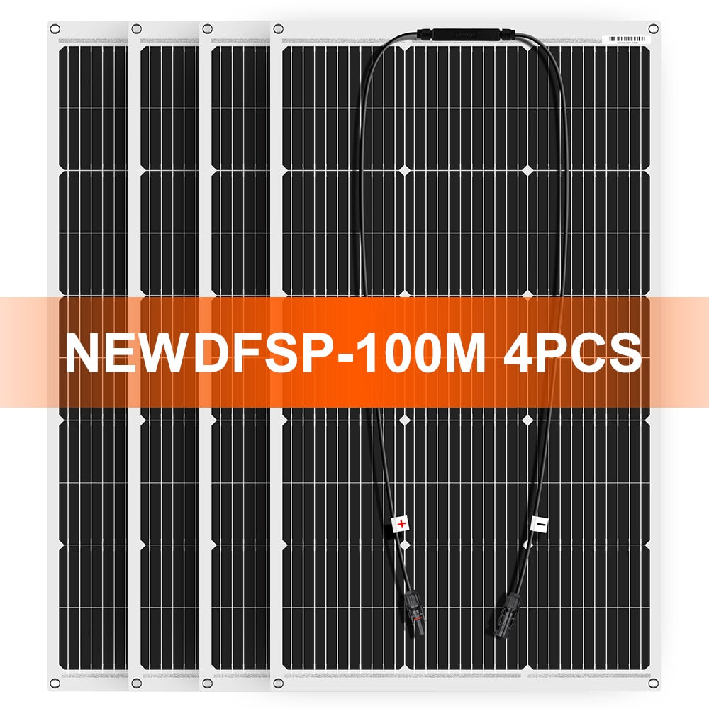 18V 100W 300W Waterproof  Flexible Monocrystalline Solar Panel - wonderfulandamazingstuff