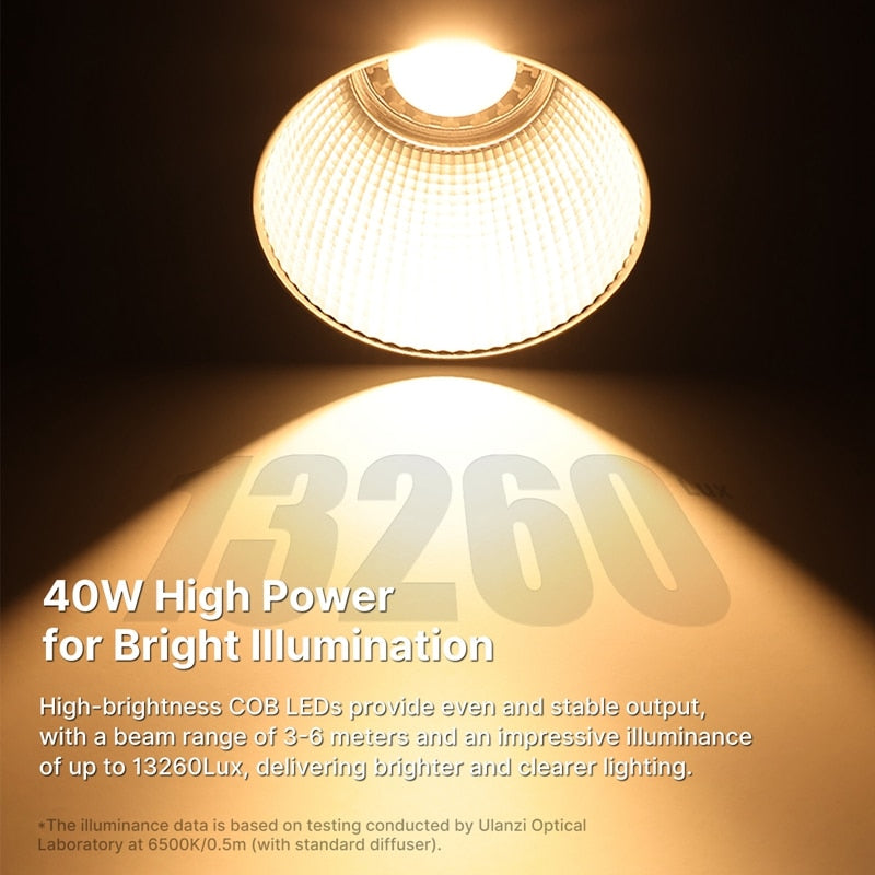 Professional LED Photography Video Lamp 40W Power w/Battery - wonderfulandamazingstuff