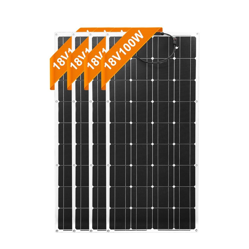 18V 100W 300W Waterproof  Flexible Monocrystalline Solar Panel - wonderfulandamazingstuff