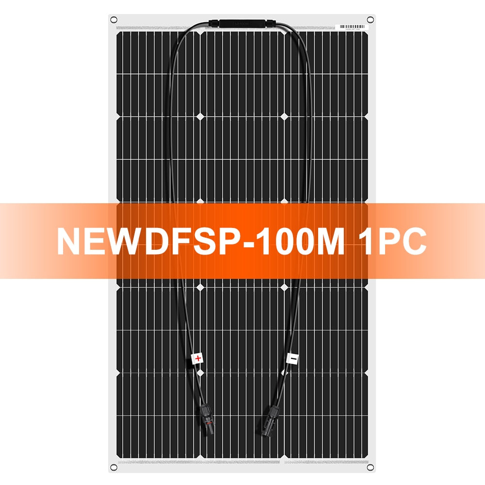 18V 100W 300W Waterproof  Flexible Monocrystalline Solar Panel - wonderfulandamazingstuff