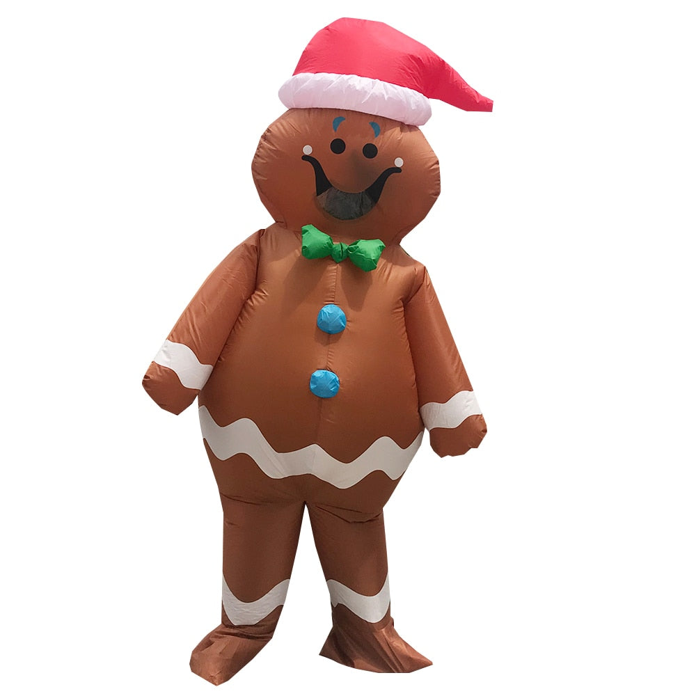 Christmas Cosplay Gingerbread Man Inflatable Costumes - wonderfulandamazingstuff