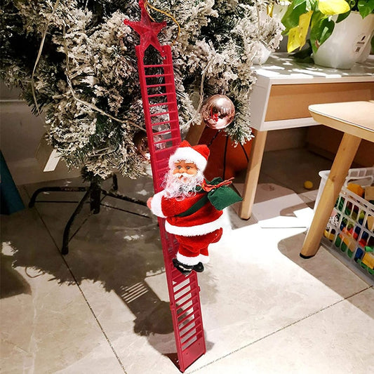 Climbing Ladder Santa Claus - wonderfulandamazingstuff