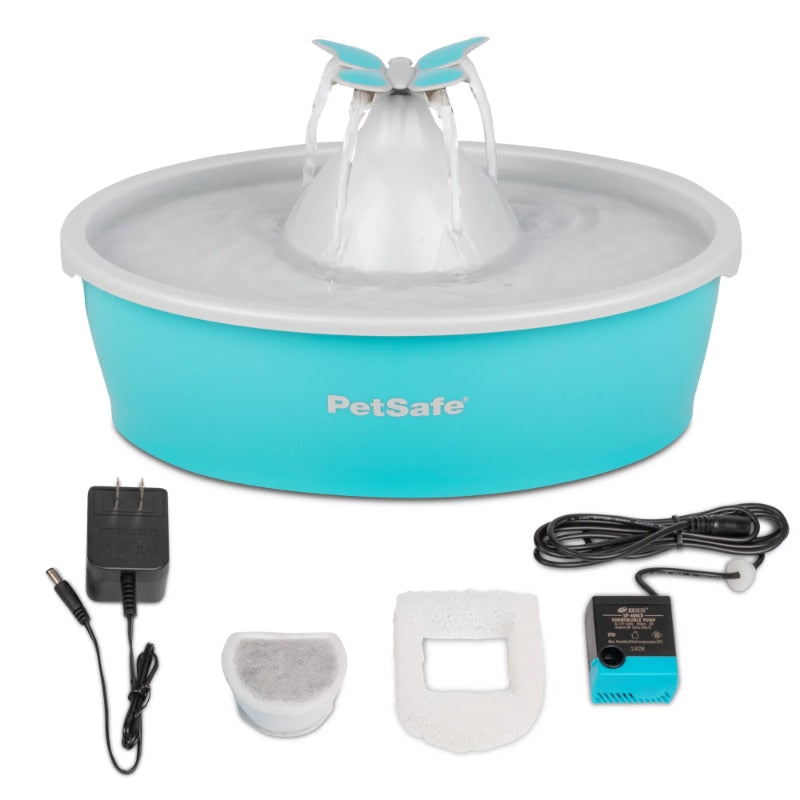 Drinkwell Butterfly Pet Fountain - Automatic Dog and Cat Water Bowl - wonderfulandamazingstuff