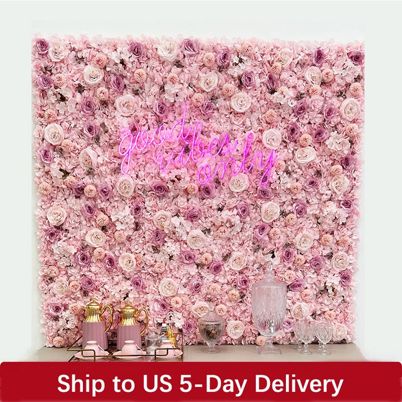 Silk Rose Flowers 3D Backdrop Wall - wonderfulandamazingstuff