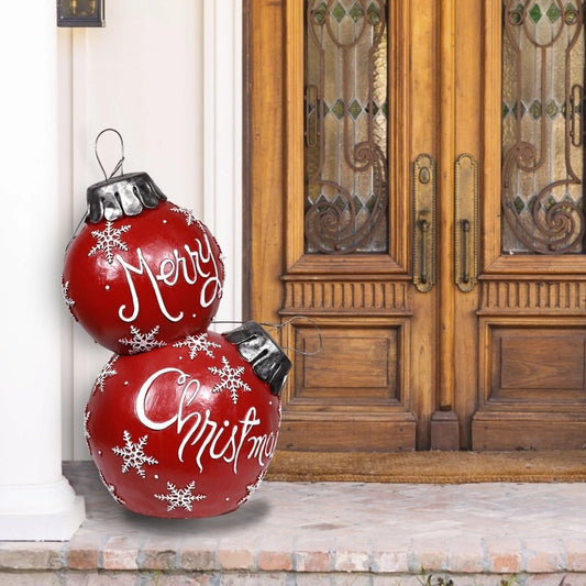 Light-Up Freestanding Christmas Ball Ornament Decor - wonderfulandamazingstuff