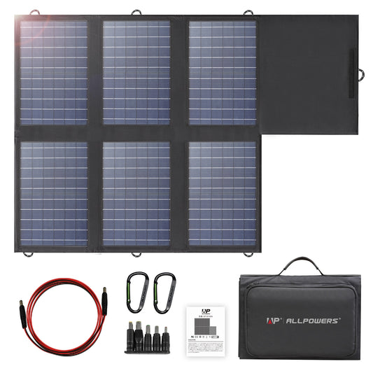 Solar Panel 60W Foldable Solar Charger with 18V DC+USB-C 6 - wonderfulandamazingstuff