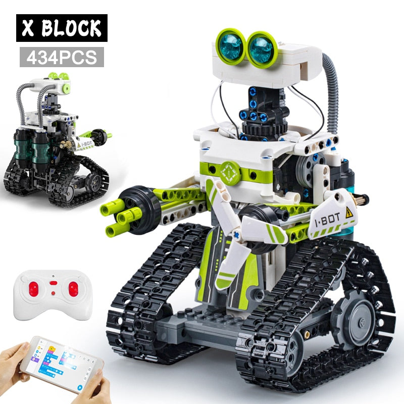 434Pcs STEM RC Robots Building Blocks APP Programming R - wonderfulandamazingstuff